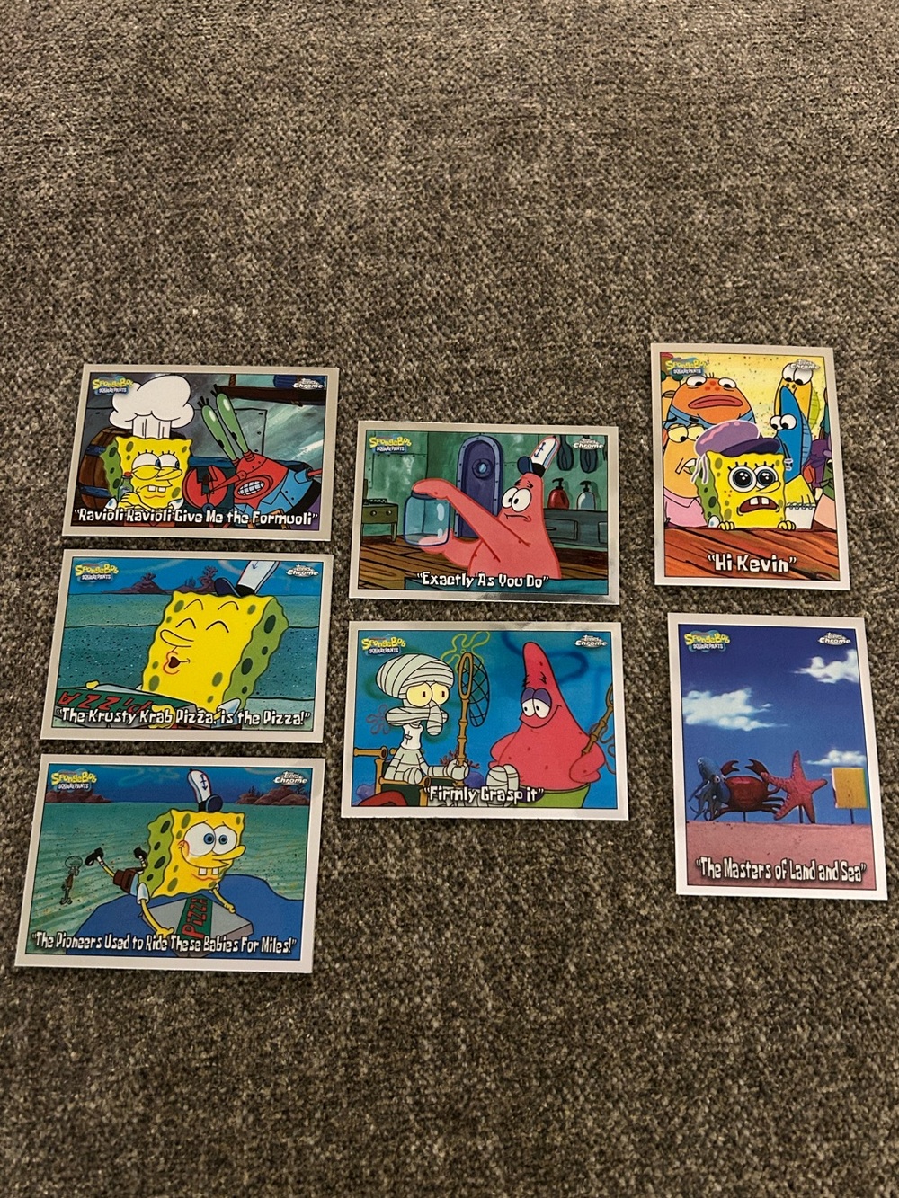 Topps Chrome SpongeBob SquarePants Card Set - 25th Anniversary edition